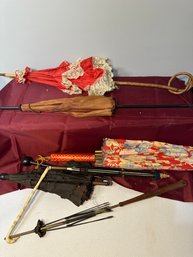 Lot Of Parasols And Parasol Parts