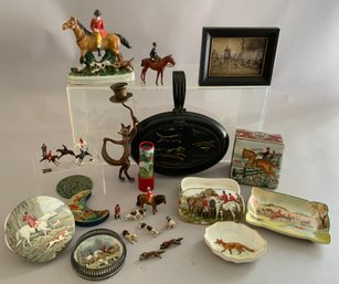Fox Hunting Theme Box Lot