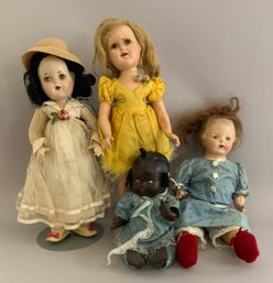Lot Of 4  Composition Dolls