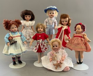 Lot Of 7 Small Dolls