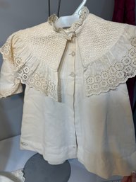 Lot 3 Cream Colored Baby Dresses/coats