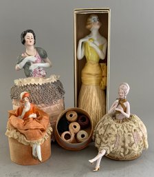 4  Assorted Half Dolls