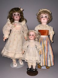3 - Bisque Head Dolls