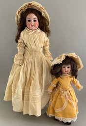 2  Bisque Head Dolls