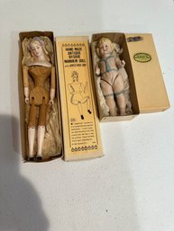 Lot Of 2 Shackman Dolls In Boxes