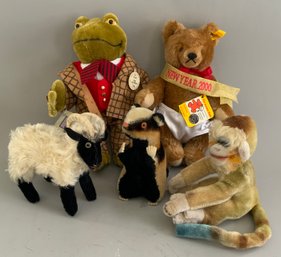 Lot Of 5 Steiff Animals