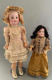 2  Bisque Head Dolls