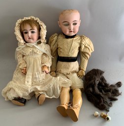 Lot Of 2 Bisque  Dolls