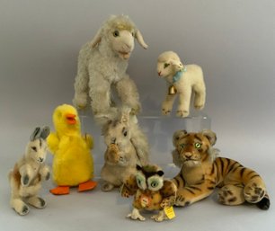 Lot Of 7 Assorted Steiff Animals All With Buttons
