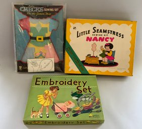 3  Sewing Sets With Clothes