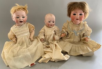 3  Bisque Dolls
