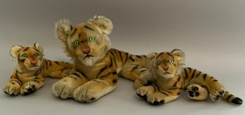Lot Of 3 Steiff Tigers, No Buttons