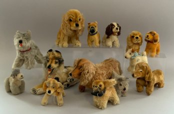 Lot Of 14 Assorted Steiff Dogs