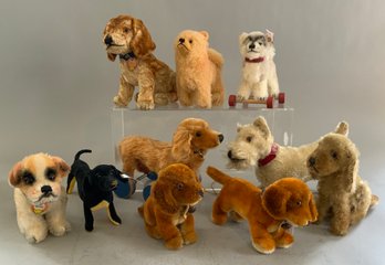 Lot Of 10 Steiff Dogs