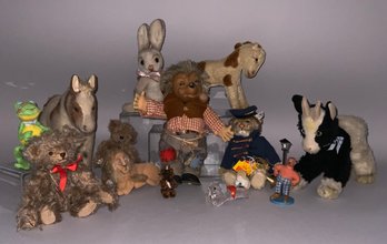 Lot Of 14 Assorted Steiff & Non Steiff Animals, 1   10 Long