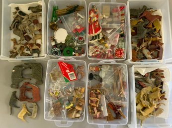 Lot Of Assorted Wood Carved Noahs Ark Animals