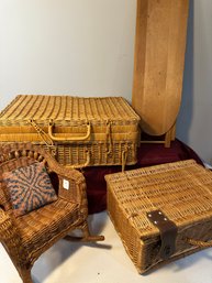 Lot Of 2 Baskets, Etc.
