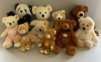 10  Steiff Plush Teddy Bears