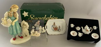 Box Lot Of  Dept 56 Snowbabies Etc.