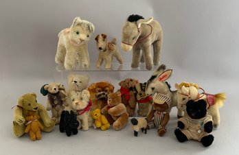 Lot Of 16 Assorted Mostly Mohair Steiff Animals