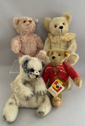 Lot Of 4 Steiff Mohair Bears