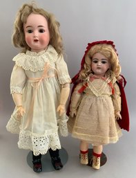 2  Bisque Head Dolls