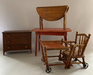 4 Pcs. Of Asst. Dolls Furniture