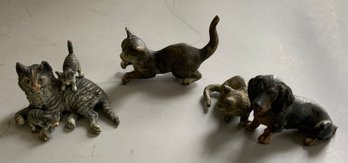 3 Small Vienna Bronze Cold Painted Figures