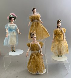 4 Sally Smith Cutts Artist Dolls