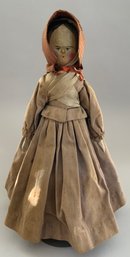 14 Peg Wooden On Jointed Wood Body