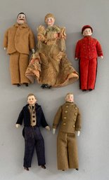 5  Bisque Head Doll House Dolls 5  6 Tall