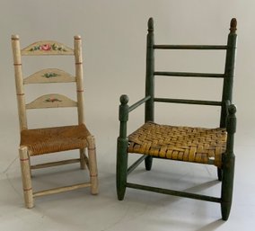 2  Early Miniature Chairs