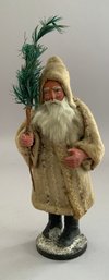 8 German Paper Mache Santa Candy Container,