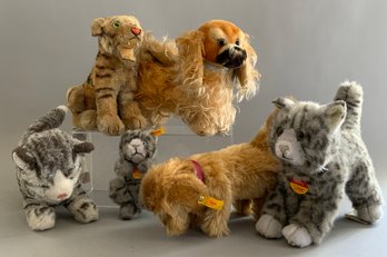 Lot Of 6 Steiff Animals