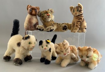 Lot Of 7 Steiff Cats