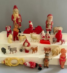 Celluloid Santas, & Animals, Etc.