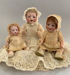 3  Bisque Baby Dolls