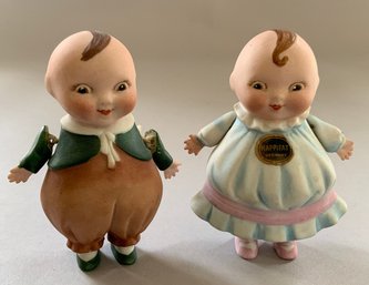 2  4 Happifat Bisque Figures