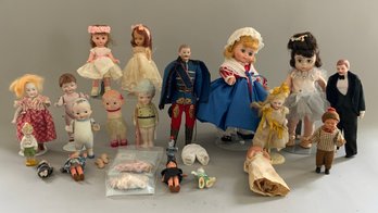 Lot Of 22 Small Dolls