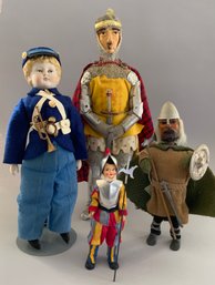 Lot Of 4 Assorted Soldier Dolls
