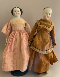 2  China Head Dolls