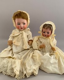 2  Bisque Head Dolls