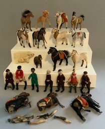Lot Of Miniature Horse Riders/jockeys