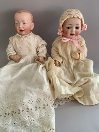 2  Bisque Head Baby Dolls