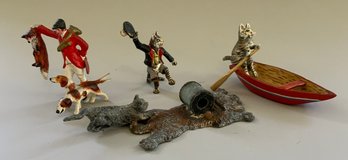 4 - Small Vienna Bronze Cold Painted Figures