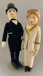2  16 Modern Steiff Bride & Groom Dolls