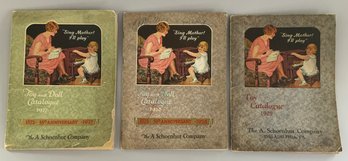 3  Schoenhut Toy & Doll Catalogues, 1927, 1928, 1929