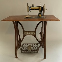 Antique Wertheim Toy Treadle Sewing Machine