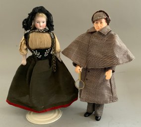 Lot Of 2 Costumed Dolls