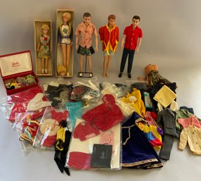 Lot Of Barbie & Ken Dolls & Accessories